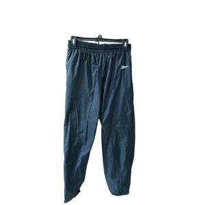 Reebok Womens Size Medium M Track Jogger Pants Sweat pants Pullon Lined Nylon Vi